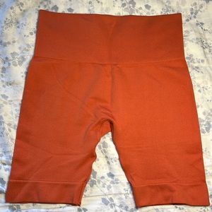 Orange Set Active Bike Shorts